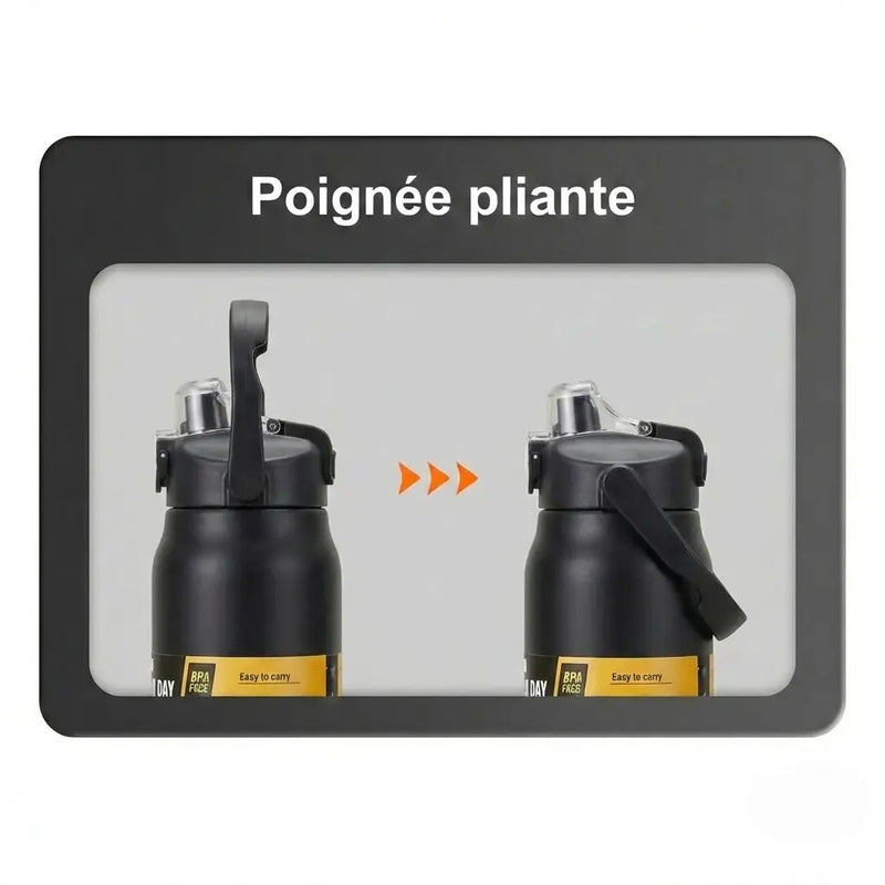 Gourde Thermos 1.2L Noir