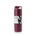 Gourde Thermos avec Paille Bordeaux