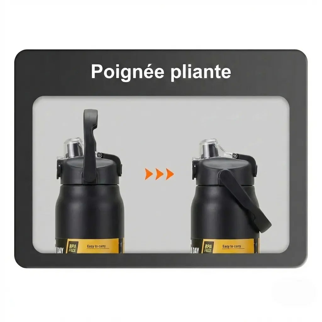 Gourde Thermos 1.2L Noir