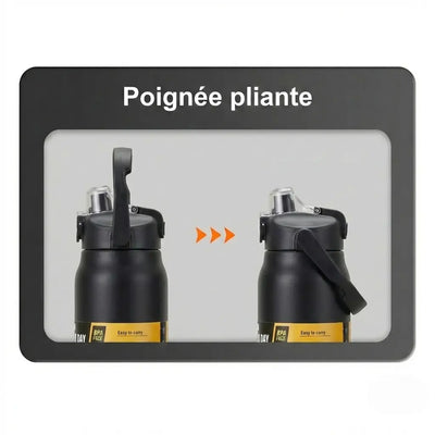 Gourde Thermos 1.2L Noir