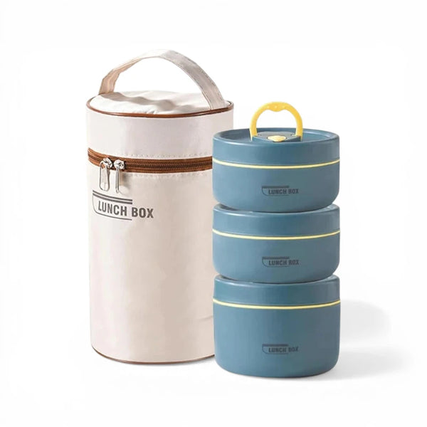 Lunch Box Thermos Bleu