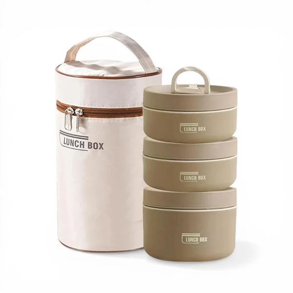 Lunch Box Thermos Brun